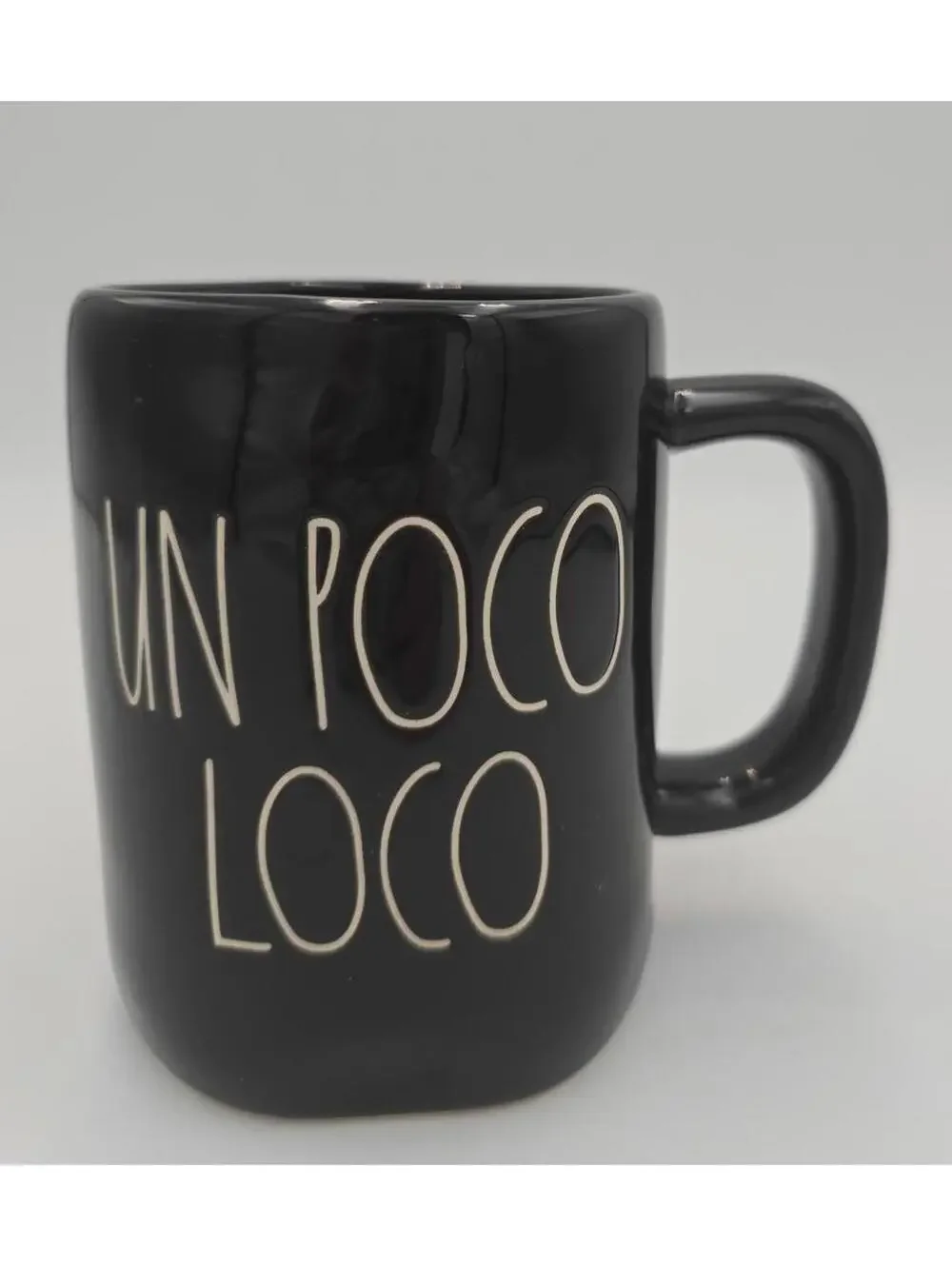 Disney Pixar Coco Un Poco Loco Black Rae Dunn Ceramic Mug